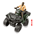 CONJUNTO DE PERSEGUIÇÃO DE QUADRICICLO BARRY E VELOCIRAPTOR JURASSIC WORLD LEGACY COLLECTION MATTEL - Imagem 4