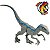 VELOCIRAPTOR BLUE FIGURA DINOSSAURO BÁSICO JURASSIC WORLD  MATTEL - Imagem 2