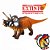 TRICERATOPS COLLECTA DELUXE 2012 MINIATURA DE DINOSSAURO IMPORTADA EDUCATIVA - Imagem 1