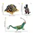 CONJUNTO DE 12 ANIMAIS DE MADAGASCAR TOYMANY FIGURAS DE ANIMAIS SELVAGENS DE BRINQUEDO - Imagem 3