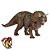 TRICERATOPS PAPO BRINQUEDO DE DINOSSAURO MINIATURA IMPORTADA COLECIONÁVEL - Imagem 1