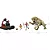 CONJUNTO DE FUGA DA ILHA COM DISTORTUS REX E DOLORES MATTEL JURASSIC WORLD REBIRTH DINOSSAURO ARTICULADO - Imagem 2