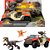 CONJUNTO VEÍCULO DE BATALHA COM VELOCIRAPTOR E MARTIN KREBS MATTEL JURASSIC WORLD REBIRTH - Imagem 1