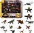 CONJUNTO 15 MINI DINOSSAUROS JURASSIC WORLD REBIRTH MATTEL - Imagem 1
