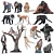 CONJUNTO DE PRIMATAS TOYMANY 15 FIGURAS DE ANIMAIS SELVAGENS DE BRINQUEDO - Imagem 1