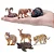 CONJUNTO DE 14 ANIMAIS NORTE AMERICANOS TOYMANY FIGURAS DE ANIMAIS MINIATURAS REALISTAS - Imagem 2