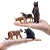 CONJUNTO DE 12 ANIMAIS DA FLORESTA NORTE AMERICANOS TOYMANY FIGURAS DE ANIMAIS MINIATURAS REALISTAS - Imagem 4