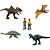 CONJUNTO 20 MINI FIGURAS E DINOSSAUROS JURASSIC WORLD CHAOS THEORY MATTEL - Imagem 3
