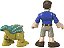 BEN E ANKYLOSAURUS BUMPY IMAGINEXT BOLOTA ACAMPAMENTO JURÁSSICO MATTEL - Imagem 2