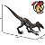 INDORAPTOR MATTEL ELETRÔNICO GRAB N' GROWL JURASSIC WORLD FALLEN KINGDOM DINOSSAURO HÍBRIDO DE BRINQUEDO - Imagem 4