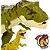 TYRANNOSAURUS REX PACK MATTEL LEGACY COLLECTION 2018 TIRANOSSAURO VERDE COM FILHOTE - Imagem 3
