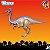 GALLIMIMUS JP24 JURASSIC PARK KENNER 1993 FIGURA RARA ARTICULADA GALIMIMO [USADO] - Imagem 2