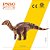LURDUSAURUS PNSO "BAKARI" FIGURA DE DINOSSAURO HERBÍVORO MINIATURA CIENTÍFICA - Imagem 2