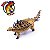 GASTONIA AMARELO HAOLONGGOOD MINIATURA DINOSSAURO ENCOURAÇADO BONECO - Imagem 1