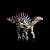 DACENTRURUS HAOLONGGOOD MARROM MINIATURA DINOSSAURO ESTEGOSSAURÍDEO ESPINHOSO - Imagem 9