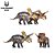 TOROSAURUS HAOLONGGOOD AMARELO MINIATURA DINOSSAURO CHIFRUDO TOROSSAURO - Imagem 4