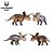 TOROSAURUS HAOLONGGOOD VERMELHO MINIATURA DINOSSAURO CHIFRUDO TOROSSAURO - Imagem 2