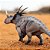 STYRACOSAURUS HAOLONGGOOD MARROM MINIATURA DINOSSAURO CHIFRUDO ESTIRACOSSAURO - Imagem 5