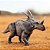 STYRACOSAURUS HAOLONGGOOD MARROM MINIATURA DINOSSAURO CHIFRUDO ESTIRACOSSAURO - Imagem 3