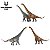 EUHELOPUS HAOLONGGOOD CINZA MINIATURA DINOSSAURO PESCOÇO LONGO HERBÍVORO - Imagem 13