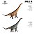 EUHELOPUS HAOLONGGOOD CINZA MINIATURA DINOSSAURO PESCOÇO LONGO HERBÍVORO - Imagem 12