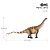 BRONTOSAURUS HAOLONGGOOD MARROM DINOSSAURO MODELO CIENTÍFICO SAURÓPODE BRONTOSSAURO - Imagem 2