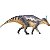 SAUROLOPHUS HAOLONGGOOD CINZA MINIATURA DINOSSAURO ORNITÓPODE BICO DE PATO SAUROLOFO - Imagem 1
