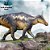 SAUROLOPHUS HAOLONGGOOD CINZA MINIATURA DINOSSAURO ORNITÓPODE BICO DE PATO SAUROLOFO - Imagem 3