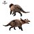 SINOCERATOPS HAOLONGGOOD MARROM DINOSSAURO HERBÍVORO COM CHIFRES MODELO CIENTÍFICO - Imagem 5