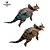 SINOCERATOPS HAOLONGGOOD AZUL DINOSSAURO HERBÍVORO COM CHIFRES MODELO CIENTÍFICO - Imagem 9