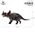 SINOCERATOPS HAOLONGGOOD AZUL DINOSSAURO HERBÍVORO COM CHIFRES MODELO CIENTÍFICO - Imagem 5