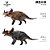 SINOCERATOPS HAOLONGGOOD AZUL DINOSSAURO HERBÍVORO COM CHIFRES MODELO CIENTÍFICO - Imagem 7