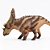 UTAHCERATOPS HAOLONGGOOD MARROM MINIATURA DINOSSAURO CHIFRUDO CERATOPSIANO - Imagem 3