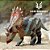 UTAHCERATOPS HAOLONGGOOD VERDE MINIATURA DINOSSAURO CHIFRUDO CERATOPSIANO - Imagem 2