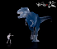 TYRANNOSAURUS REX NANMU 2020 TRANSPARENTE FIGURA DINOSSAURO JURASSIC WORLD DINOSSAUROS DE COLEÇÃO - Imagem 1