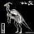 PARASAUROLOPHUS NANMU 2022 "MACARON" TRANSPARENTE JURASSIC PARK "NUTCRACKER SOLDIER" PARASAUROLOFO - Imagem 1