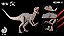 INDORAPTOR NANMU 2025 BRANCO "BERSERKER RAPTOR 2.0" FIGURA ARTICULADA SMART SERIES - Imagem 1