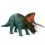 TRICERATOPS MATTEL 2022 VERDE E LARANJA ROAR STRIKERS JURASSIC WORLD DOMINION RUGE E ATACA - Imagem 4