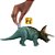 TRICERATOPS MATTEL 2022 VERDE E LARANJA ROAR STRIKERS JURASSIC WORLD DOMINION RUGE E ATACA - Imagem 5