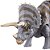 TRICERATOPS MATTEL 2019 CINZA DUAL ATTACK DINO RIVALS DINOSSAUROS DE BATALHA JURASSIC WORLD - Imagem 3
