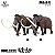 MAMMUTHUS PRIMIGENIUS HAOLONGGOOD MARROM MINIATURA MAMUTE LANUDO MAMÍFERO PRÉ-HISTÓRICO ELEFANTE EXTINTO - Imagem 5