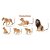 CONJUNTO DE 6 LEÕES TOYMANY FIGURAS DE FELINOS REALISTAS MINIATURAS COLECIONÁVEIS - Imagem 5