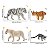 CONJUNTO DE FELINOS SELVAGENS TOYMANY 12 FIGURAS REALISTAS MINIATURAS COLECIONÁVEIS - Imagem 6