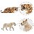 CONJUNTO DE FELINOS SELVAGENS TOYMANY 12 FIGURAS REALISTAS MINIATURAS COLECIONÁVEIS - Imagem 2