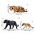 CONJUNTO DE FELINOS SELVAGENS TOYMANY 12 FIGURAS REALISTAS MINIATURAS COLECIONÁVEIS - Imagem 5