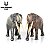 STEGOTETRABELODON HAOLONGGOOD MARROM MINIATURA ELEFANTE EXTINTO MAMÍFERO PRÉ-HISTÓRICO - Imagem 7