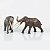 STEGOTETRABELODON HAOLONGGOOD CINZA MINIATURA ELEFANTE EXTINTO MAMÍFERO PRÉ-HISTÓRICO - Imagem 4