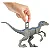 VELOCIRAPTOR MATTEL 2022 "BLUE" PACOTE FEROZ JURASSIC WORLD DOMÍNIO FEROCIOUS PACK - Imagem 5