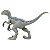 VELOCIRAPTOR MATTEL 2022 "BLUE" PACOTE FEROZ JURASSIC WORLD DOMÍNIO FEROCIOUS PACK - Imagem 4