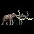 PALAEOLOXODON HAOLONGGOOD MARROM MINIATURA ELEFANTE-DE-PRESAS-RETAS MAMÍFERO PRÉ-HISTÓRICO EXTINTO - Imagem 5